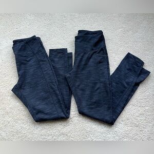 Lot of 2 Mondetta Performance Luxury Women's Fleece Lined Leggings - S - EUC